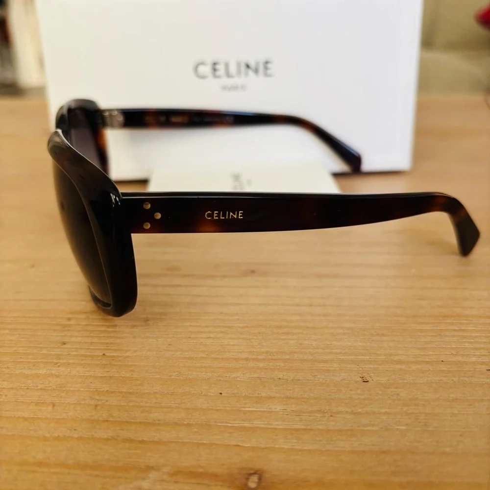 Celine Paris CL400731 53F Tortoise Gradient Authentic‎ Sunglasses w/ Box 60mm 19